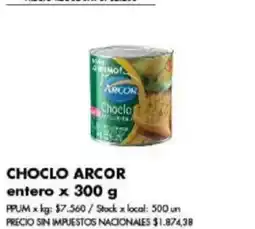 Disco Arcor choclo entero oferta