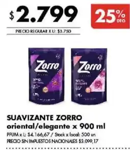 Disco Zorro suavizante oriental/elegante oferta