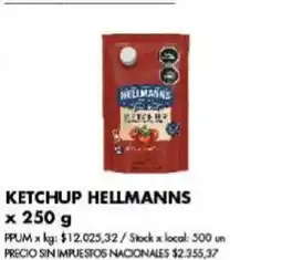 Disco Hellmanns ketchup oferta