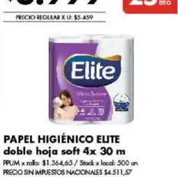 Disco Elite papel higiénico elite oferta