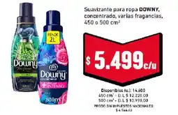 Cooperativa Obrera Downy suavizante para ropa concentrado oferta