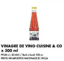 Disco Cuisine & Co vinagre de vino oferta