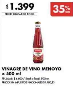 Disco Menoyo vinagre de vino oferta