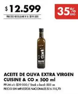 Disco Cuisine & Co aceite de oliva extra virgen oferta