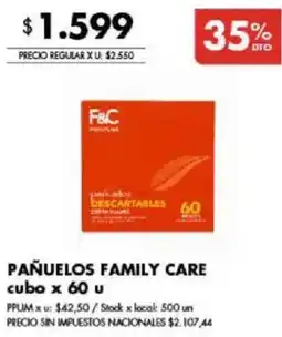 Disco Family care pañuelos oferta