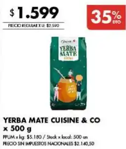 Disco Cuisine & Co yerba mate oferta