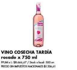 Disco Vino cosecha tardía rosado oferta