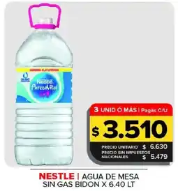 Carrefour Maxi Nestle agua de mesa sin gas bidon oferta