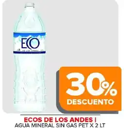 Carrefour Maxi Ecos de los andes agua mineral sin gas pet oferta