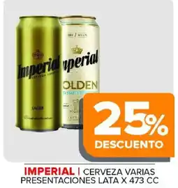 Carrefour Maxi Imperial cerveza varias presentaciones oferta