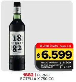 Carrefour Maxi Fernet 1882 oferta