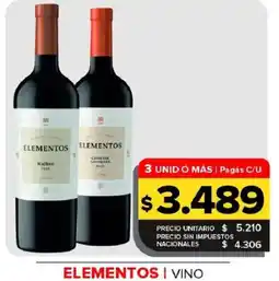 Carrefour Maxi Elementos vino oferta