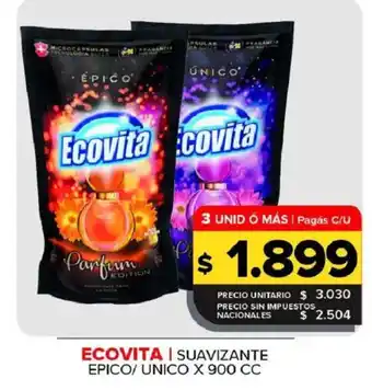 Carrefour Maxi Ecovita suavizante epico/unico oferta