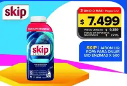 Carrefour Maxi Skip jabon liquido ropa para diluir oferta