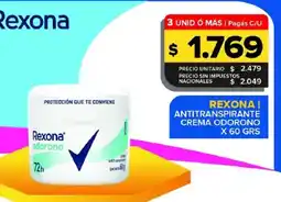 Carrefour Maxi Rexona antitranspirante crema odorono oferta
