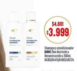 Makro Dove shampoo y acondicionador oferta