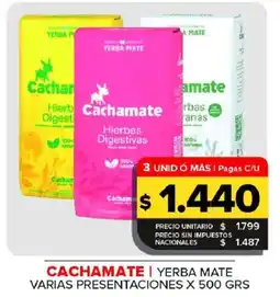 Carrefour Maxi Cachamate yerba mate oferta