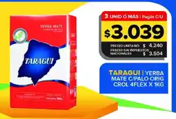 Carrefour Maxi Taragui yerba mate c/palo orig oferta