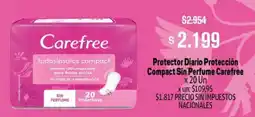 Makro Carefree protector diario protección compact sin perfume oferta