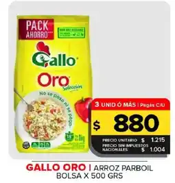 Carrefour Maxi Gallo oro arroz parboil oferta