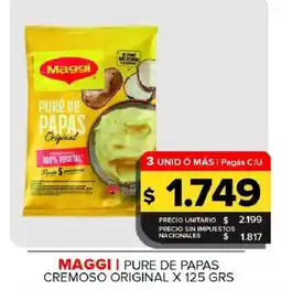 Carrefour Maxi Maggi pure de papas original oferta