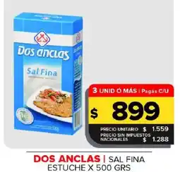 Carrefour Maxi Dos anclas sal fina oferta