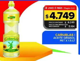 Cañuelas aceite girasol