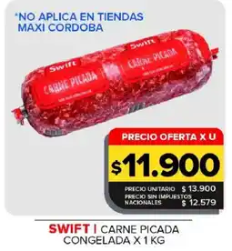 Carrefour Maxi Swift carne picada congelada oferta
