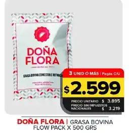 Carrefour Maxi Doña flora grasa bovina comestible refinada oferta