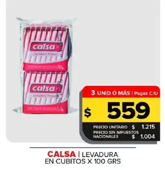 Carrefour Maxi Calsa levadura en cubitos oferta