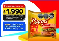 Carrefour Maxi Swift medallon de carne doble supercong oferta