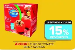 Carrefour Maxi Arcor pure de tomate oferta