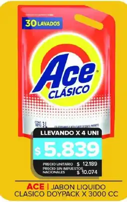 Carrefour Maxi Ace jabon liquido clasico oferta