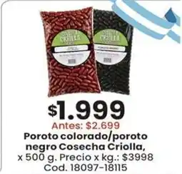 Coto Poroto colorado/poroto negro Cosecha Criolla oferta