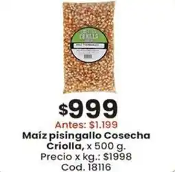 Coto Maíz pisingallo Cosecha Criolla oferta