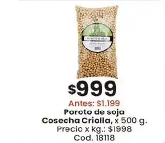 Poroto de soja Cosecha Criolla