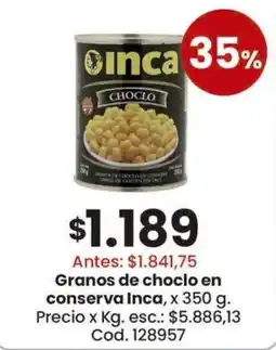 Coto Inca Granos de choclo en conserva oferta