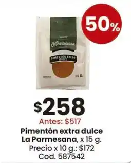 Coto La Parmesana Pimentón extra dulce oferta