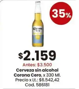 Coto Corona Cerveza sin alcohol Cero oferta