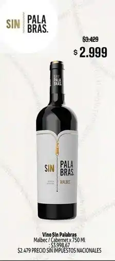 Makro Malbec - vino sin palabras / cabernet oferta