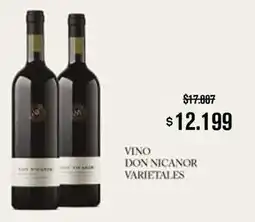 Makro Don nicanor - varietales oferta
