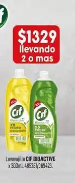 Makro Cif - lavavajilla bioactive x 300ml. 485251/969423 oferta