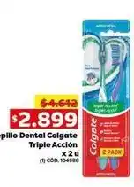 Makro Colgate - cepillo dental triple acción oferta