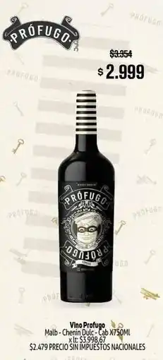 Makro Vino profugo oferta