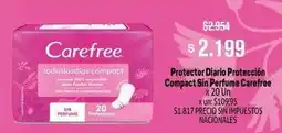 Makro Carefree - protector diario protección compact sin perfume oferta