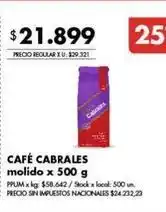 Disco Cabrales - café cabrales molido oferta