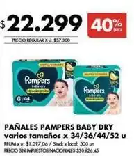 Disco Pampers - pañales baby dry oferta