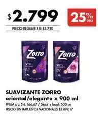 Disco Zorro - suavizante oferta