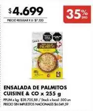Disco Ensalada de palmitos oferta