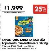 Disco Tapas para torta hojaldreadas/criolla/balance oferta
